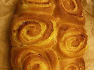 Булочки-бриоши с кремом патисьер