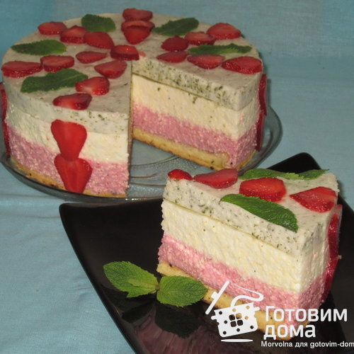 Торт &quot;Клубничное Мохито&quot;