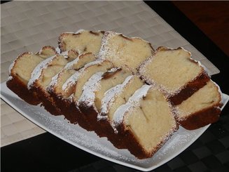 Творожный кекс с грушами