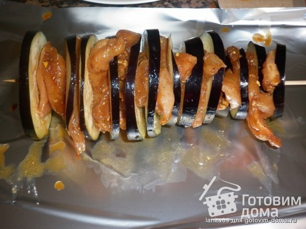 Баклажановые &quot;конфетки&quot; с курицей фото к рецепту 2