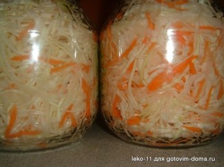 Капуста хрустящая квашеная