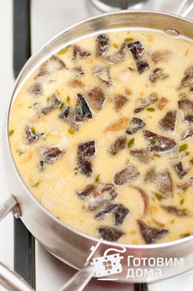 Суп с белыми грибами и сливками фото к рецепту 7