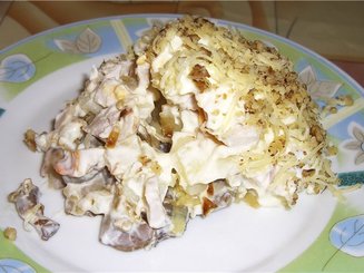 "Мила Стар" (с копчёной курицей, сыром и грибами)