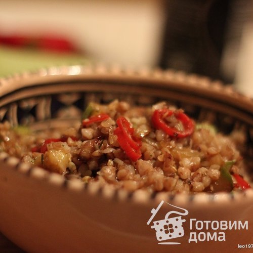 Гречка с кабачками - постное блюдо