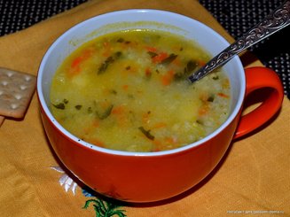 Суп с рыбными фрикадельками