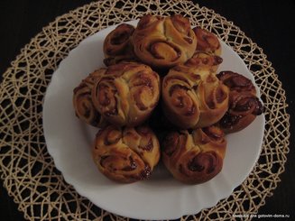Шоколадные булочки "Розочки"