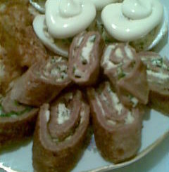 Печёночные рулетики