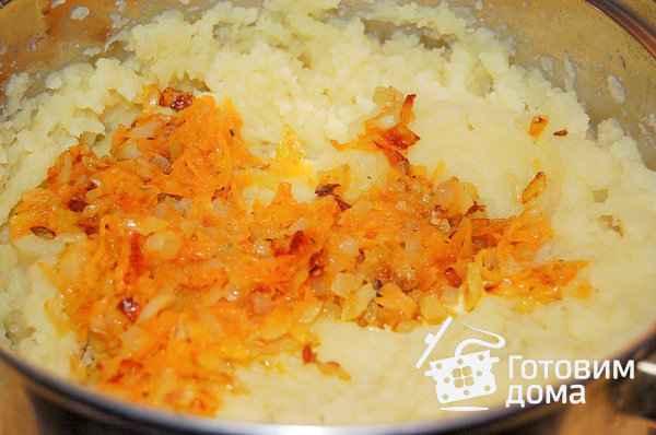 Постное картофельное пюре с луком и морковью фото к рецепту 4