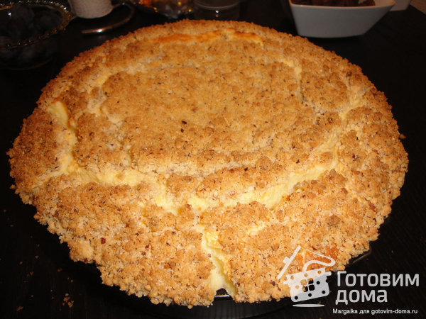 Сливовый пирог с присыпкой (Pflaumen Wähe) фото к рецепту 5