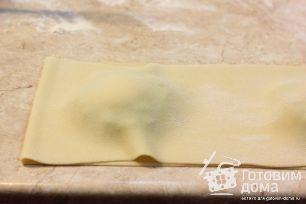 Гигантский равиоли с сыром рикотта, шпинатом и желтком фото к рецепту 17