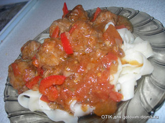Спагетти с фрикадельками "Sugo"