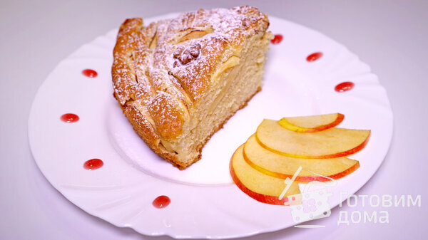 Яблочный пирог фото к рецепту 13