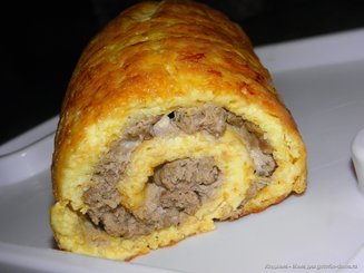 Яично-мясной рулет