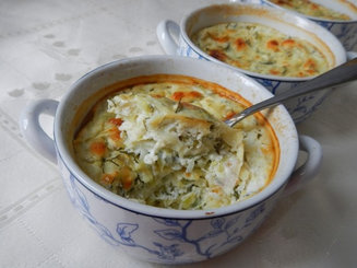 Цуккини, запеченные с творогом