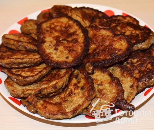 Оладьи из печени с морковью