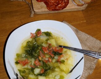 Caldo Verde картофельный зелёный суп по португальски