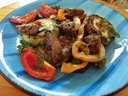 Куриная печенка с овощами от DOHTERULIA Куриная печенка с овощами от DOHTERULIA