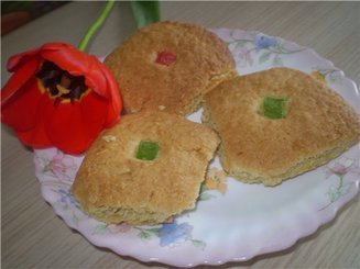Овсяное печенье с вишней