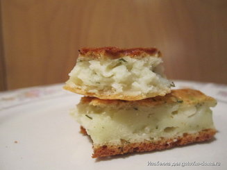 Закусочный сырный пирог с мясом