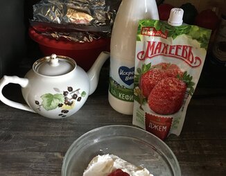 Творожный десерт с джемом  “Махеевъ”  Россия