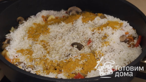 Неправильный, но очень вкусный плов с грибами фото к рецепту 2