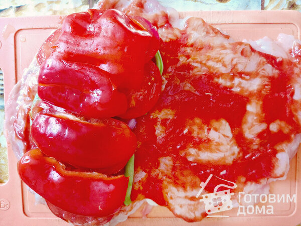 Куриная грудка с овощами и кетчупом Махеевъ «Томатный без сахара и крахмала» фото к рецепту 7
