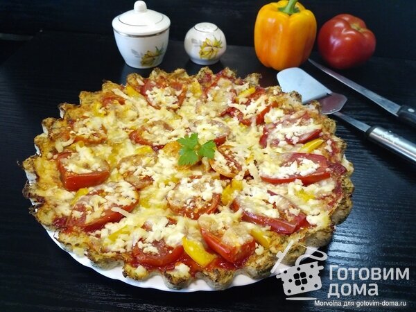 Диетическая пицца с цветной капустой фото к рецепту 1