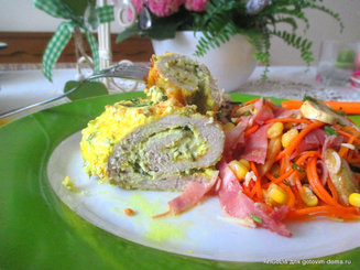 Куриные рулетики с фетой