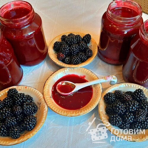 Желе из ягод ежевики