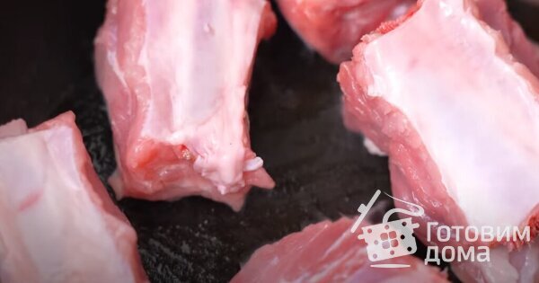 Бигос со свиными ребрами, квашеной и свежей капустой фото к рецепту 1