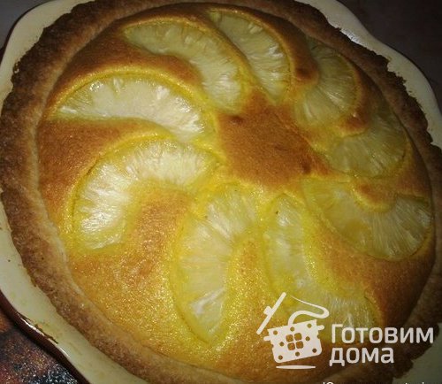 Тарт с апельсиновым кремом.