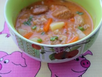 Суп с перловкой по-шотландски