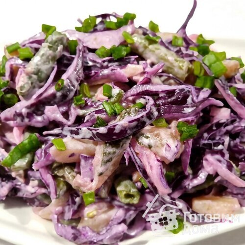 Салат из краснокочанной капусты