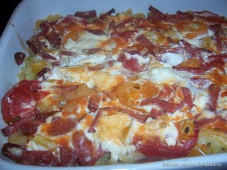 Макаронная пицца