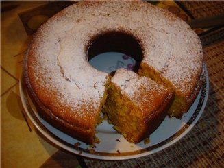 Тыквенный кекс с кокосом