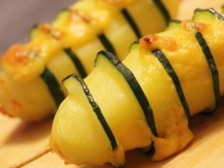 Шашлычки из картофеля и цуккини