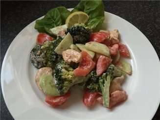 Салат из брокколи и курицы