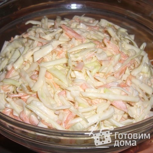 Салат из капусты в южном стиле