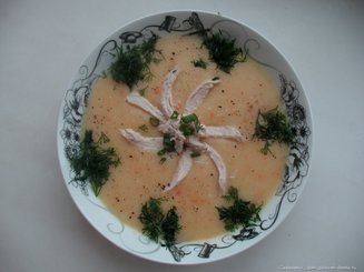Крем-суп из курицы