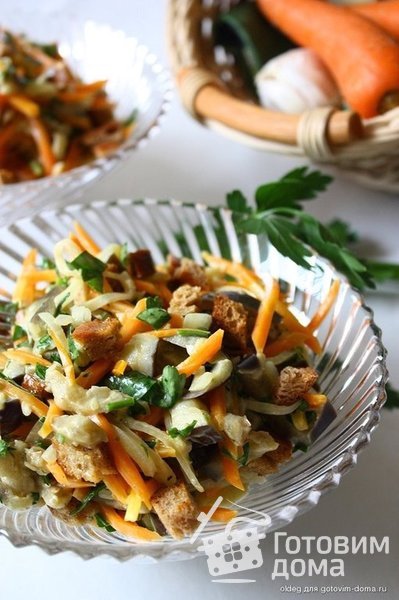 Салат из баклажана и морковки фото к рецепту 2
