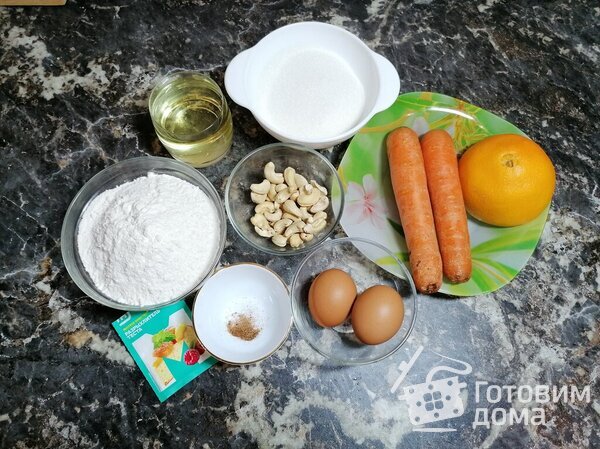 Морковный торт с кремом чиз и мандариновым курдом фото к рецепту 1