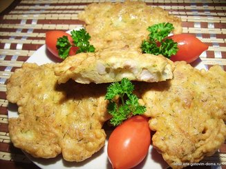 Оладьи /котлеты из куриного филе "А можно добавки?"