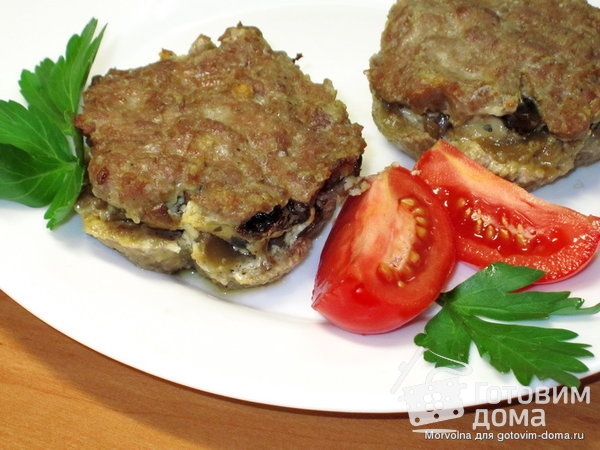 Мясные мини кексы с грибной начинкой фото к рецепту 2