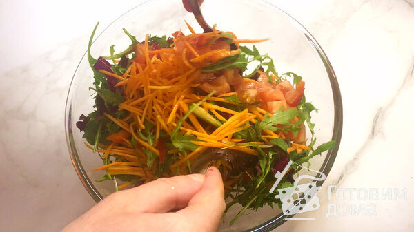 Весенний витаминный салат фото к рецепту 7