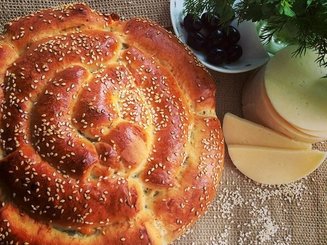 Хлеб с пармезаном и итальянскими травами