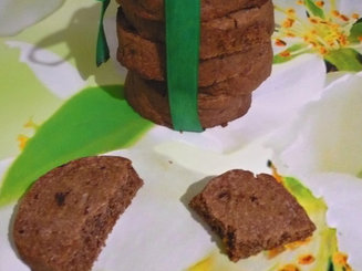 Шоколадное печенье  из песочного теста