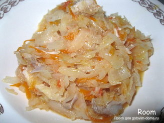 Капуста тушеная с мясом