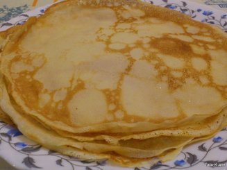 Заварные блины на кефире
