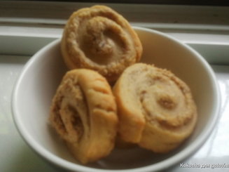 Спиральки с кремом из грецкого ореха