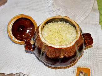 Молочная пшенная каша в духовке